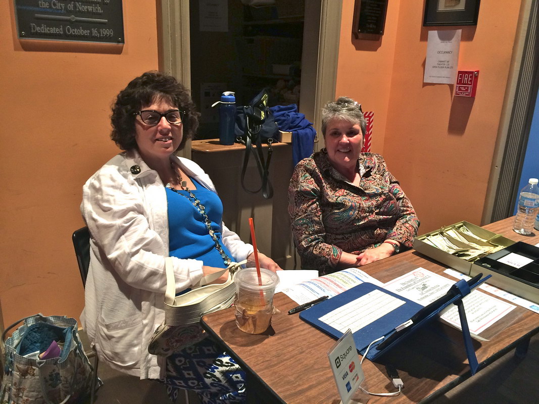 Staff from Leffingwell House Museum at an Even